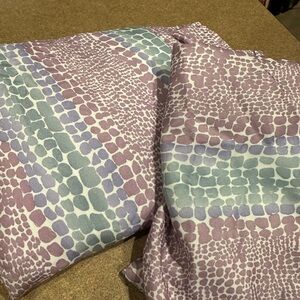 Purple and Blue Patterned twin sheets